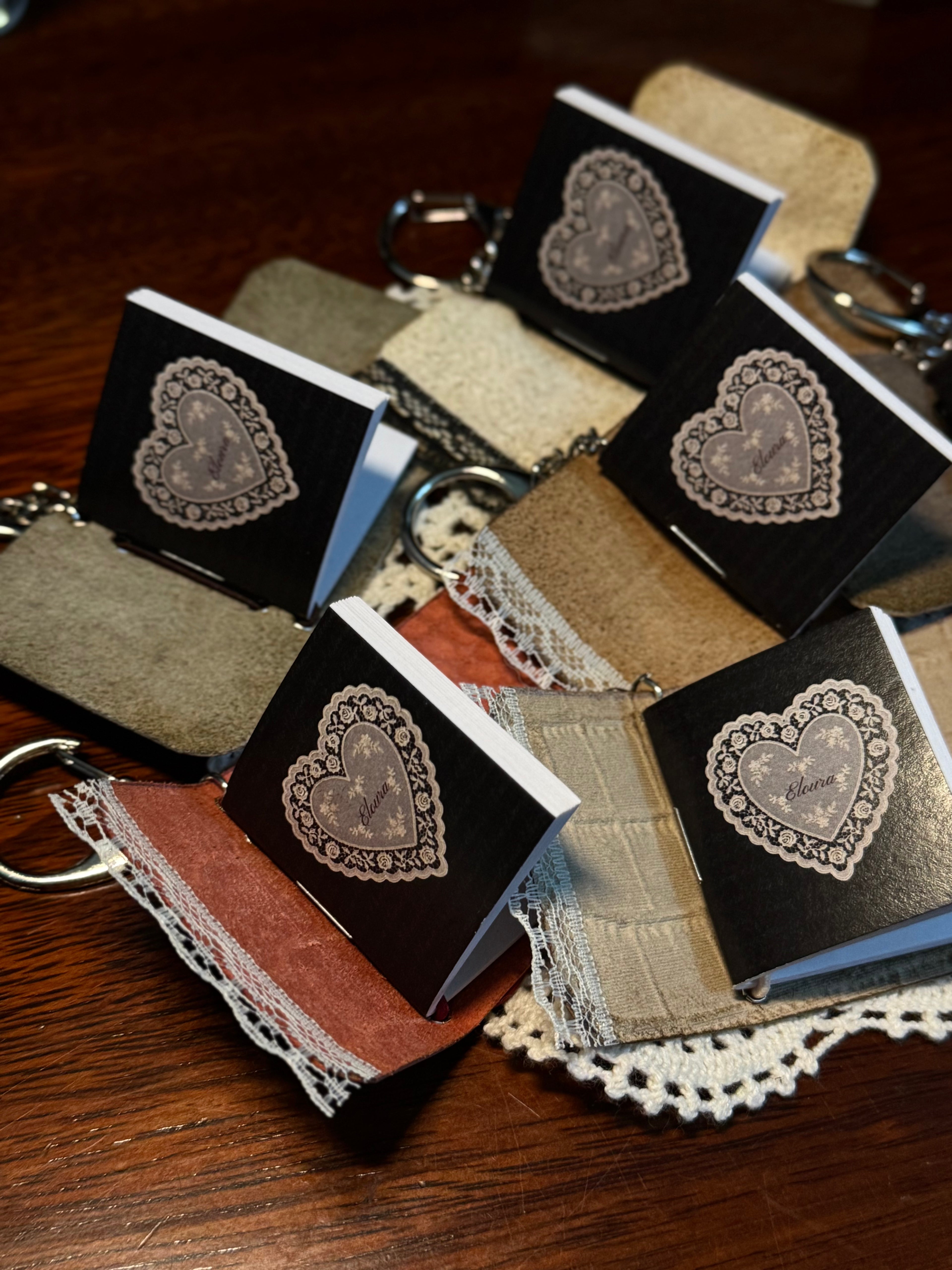 Mini Journal Keychain