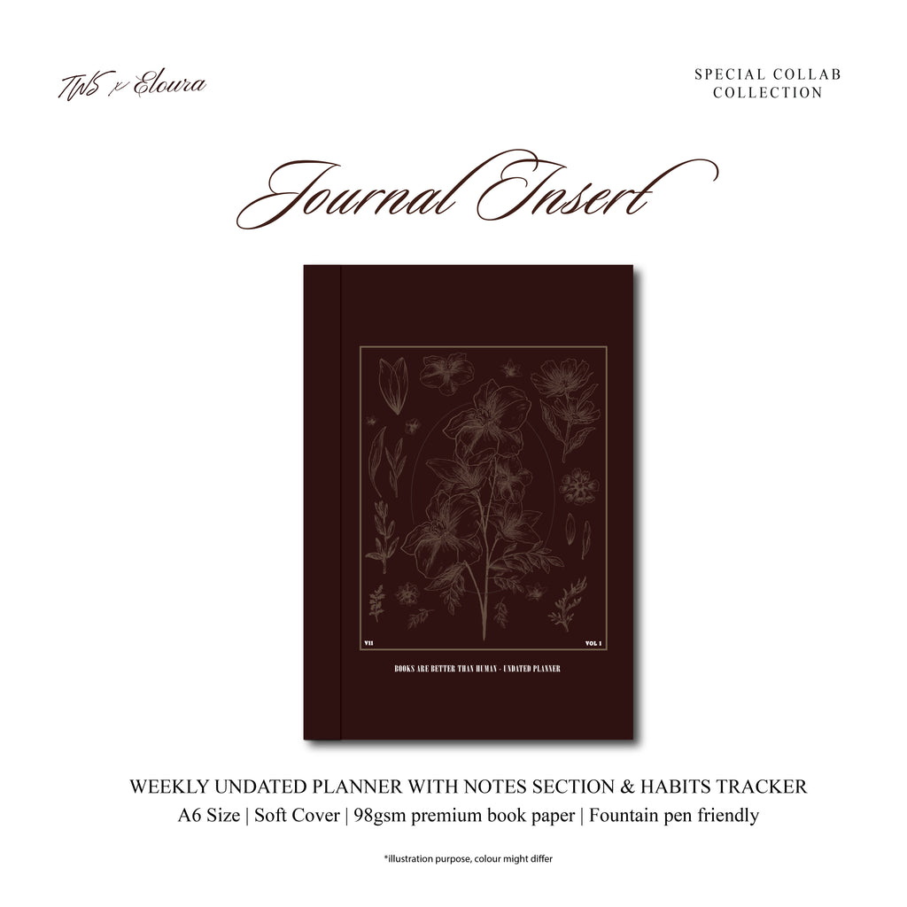 TWS x Eloura Leather Journal - Undated A6 Inserts