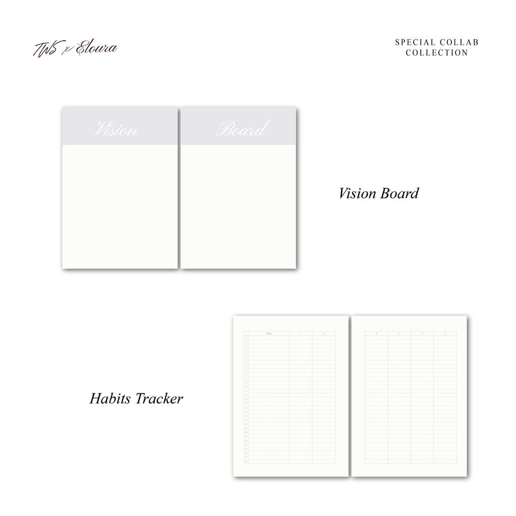 TWS x Eloura Leather Journal - Undated A6 Inserts