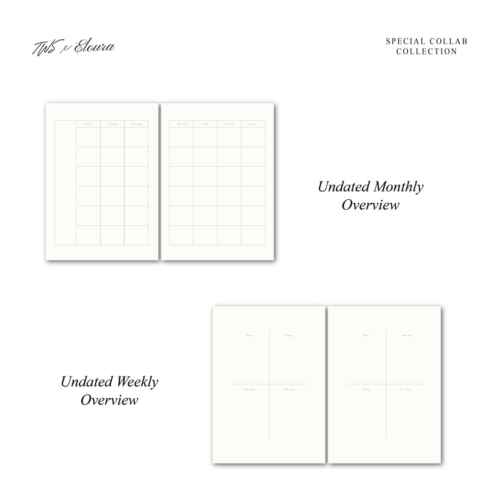 TWS x Eloura Leather Journal - Undated A6 Inserts