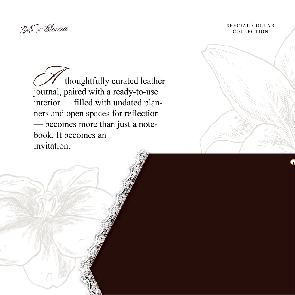 TWS x Eloura Leather Journal - Undated A6 Inserts