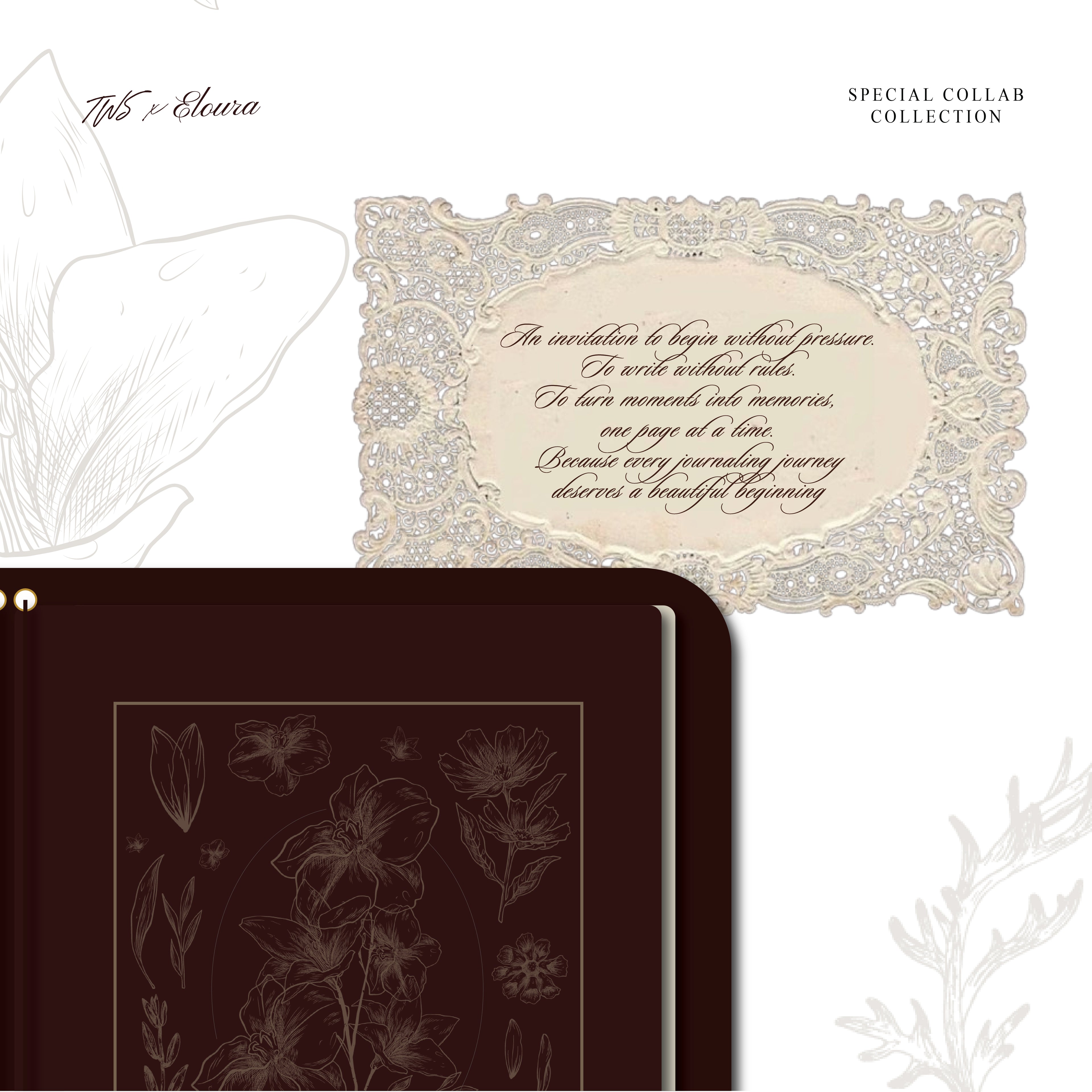 TWS x Eloura Leather Journal - Undated A6 Inserts